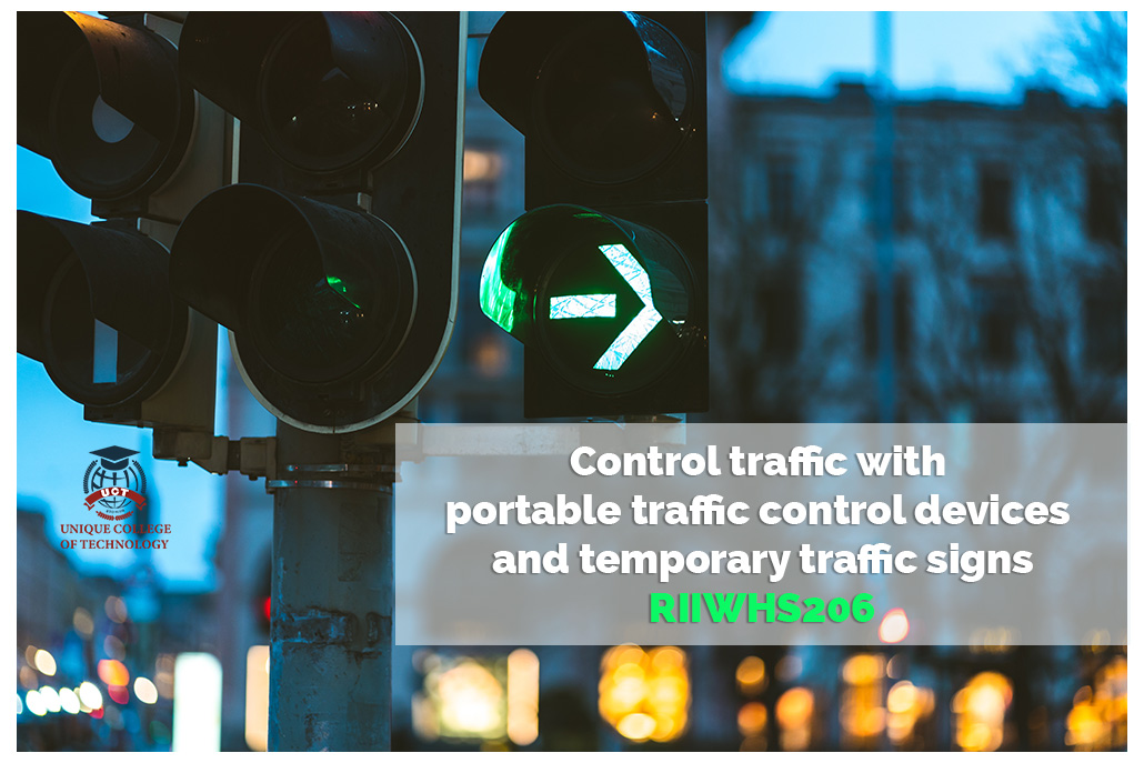 RIIWHS206 – Control traffic with portable traffic control devices and temporary traffic signs